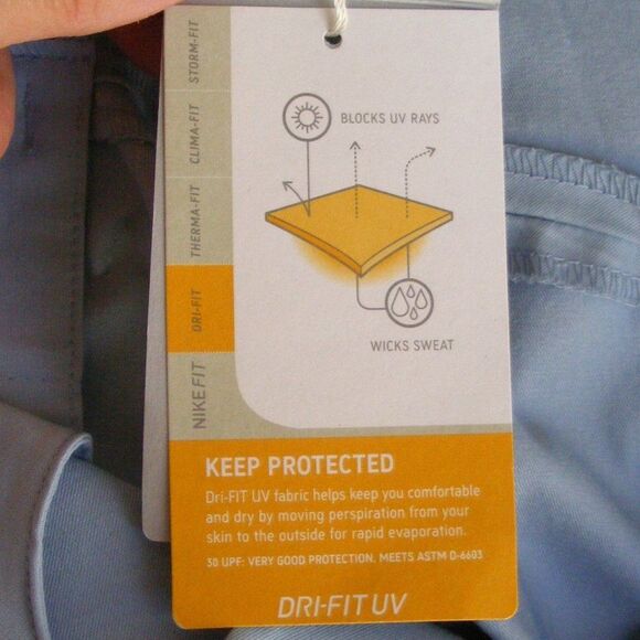 new Nike Golf Shorts, 14, Light Blue, Zipper/Clasp, Pockets, stretch - Picture 15 of 16